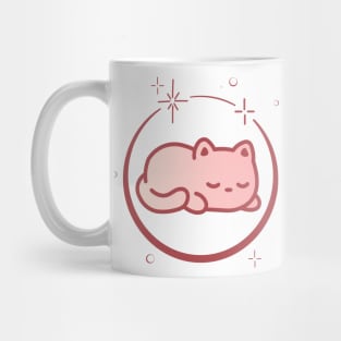 Cute Cat Kitten Kitty in Space Galaxy Mug